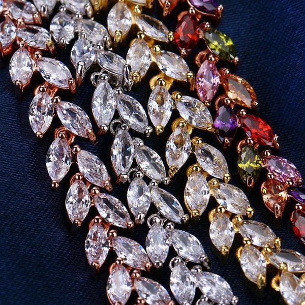 link, chain crystal leaf pattern bracelet women wrist yellow gold filled luxury girls fashion jewelry, Black
link, chain crystal leaf pattern bracelet women wrist yellow gold filled luxury girls fashion jewelry, Black