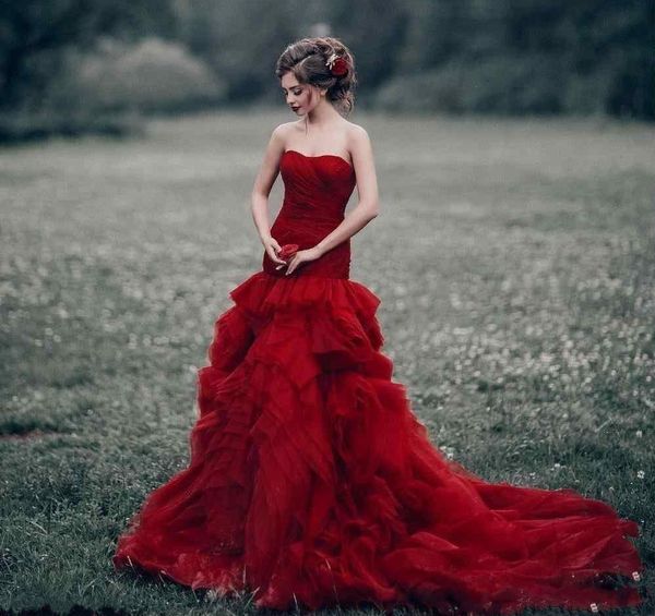 2021 gorgeous new red mermaid court train wedding organza ruffles sweetheart sleeveless bridal gowns vestidos de noiva q4wq, White
2021 gorgeous new red mermaid court train wedding organza ruffles sweetheart sleeveless bridal gowns vestidos de noiva q4wq, White
