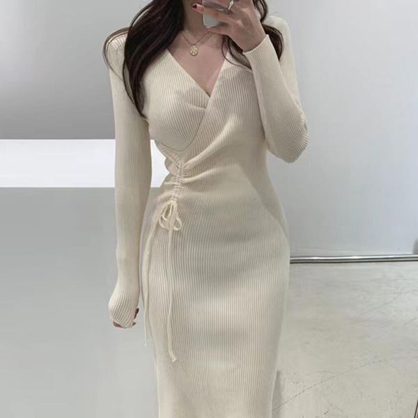 maternity dresses 2350# autumn winter knitted long sweaters v neck drawstring a line dress clothes for pregnant women chic pregnancy, White
maternity dresses 2350# autumn winter knitted long sweaters v neck drawstring a line dress clothes for pregnant women chic pregnancy, White