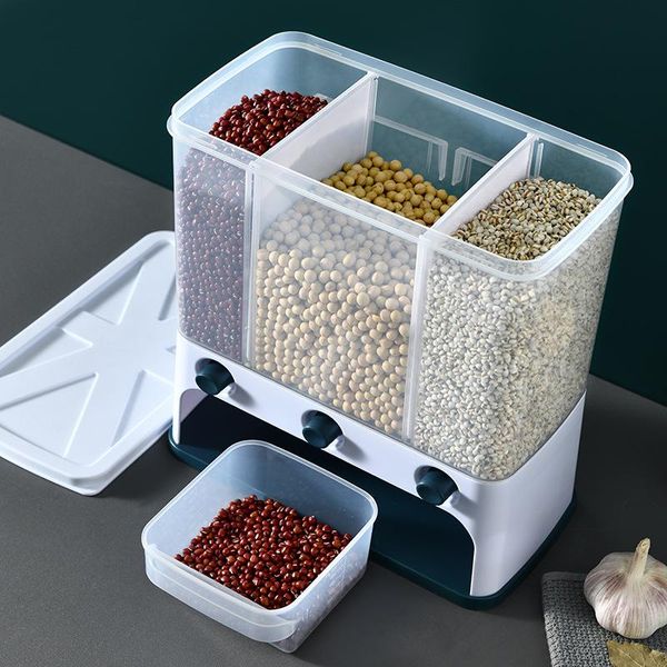 10l wall dispenser mounted separate rice bucket cereal moisture proof plastic automatic racks sealed metering storage box
10l wall dispenser mounted separate rice bucket cereal moisture proof plastic automatic racks sealed metering storage box