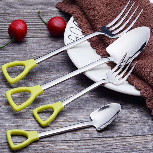 spoons 1pc/set creative retro fork spoon coffee ice cream scoop long handle square head engineering shovel cutlery kitchen tools
spoons 1pc/set creative retro fork spoon coffee ice cream scoop long handle square head engineering shovel cutlery kitchen tools