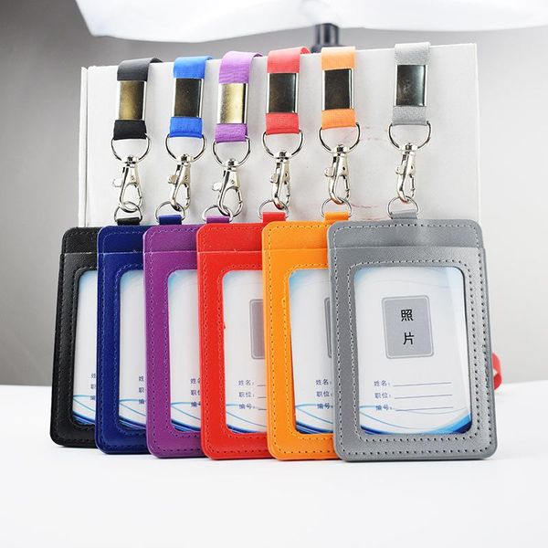 card holders pu leather id credit bank holder students bus case lanyard door identity badge cards cover with hanging rope, Brown;gray
card holders pu leather id credit bank holder students bus case lanyard door identity badge cards cover with hanging rope, Brown;gray