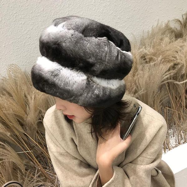beanie/skull caps thicken warm real rex fur hat winter women's cap rich luxury fluffy chinchilla dyed color hats, Blue;gray
beanie/skull caps thicken warm real rex fur hat winter women's cap rich luxury fluffy chinchilla dyed color hats, Blue;gray