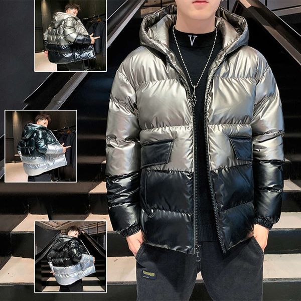 20212020 winter trend leisure thickened coat for young men hooded zipper bright face men's cotton padded clothes, Black
20212020 winter trend leisure thickened coat for young men hooded zipper bright face men's cotton padded clothes, Black