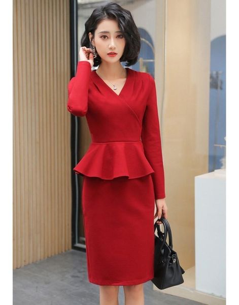 casual dresses novelty red 2021 spring summer for women business work wear dress slim hips ladies office beauty salon vestido, Black;gray
casual dresses novelty red 2021 spring summer for women business work wear dress slim hips ladies office beauty salon vestido, Black;gray