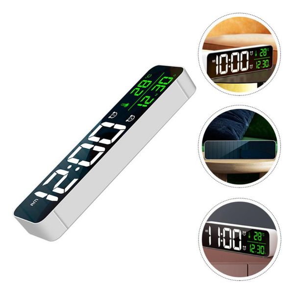 other clocks & accessories 1pc digital alarm clock date temperature display