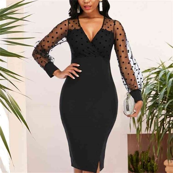 sheer long sleeves polka dot bodycon dress office ladies slim see through women vestido african modest celebrate occassion, Black;gray
sheer long sleeves polka dot bodycon dress office ladies slim see through women vestido african modest celebrate occassion, Black;gray