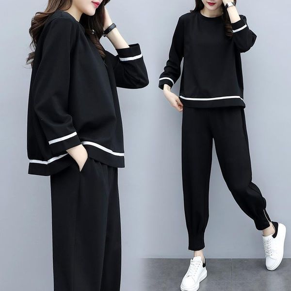 two piece set women new 2021 winter and autumn casual sportswear suit women's pants korean style slimming fashion sweater suit, White
two piece set women new 2021 winter and autumn casual sportswear suit women's pants korean style slimming fashion sweater suit, White