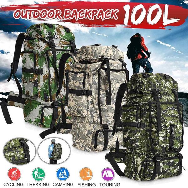 outdoor bags 100l camouflage tactical backpack bag travel hiking climbing military rucksacks waterproof trekking fishing hunting
outdoor bags 100l camouflage tactical backpack bag travel hiking climbing military rucksacks waterproof trekking fishing hunting