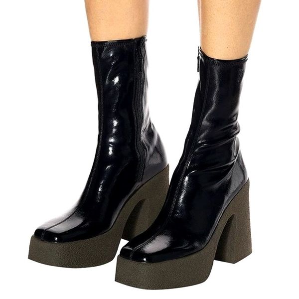 boots brand shoes woman autumn winter elastic patent leather women ankle boots high heels black nude thick platform riding oybc
boots brand shoes woman autumn winter elastic patent leather women ankle boots high heels black nude thick platform riding oybc