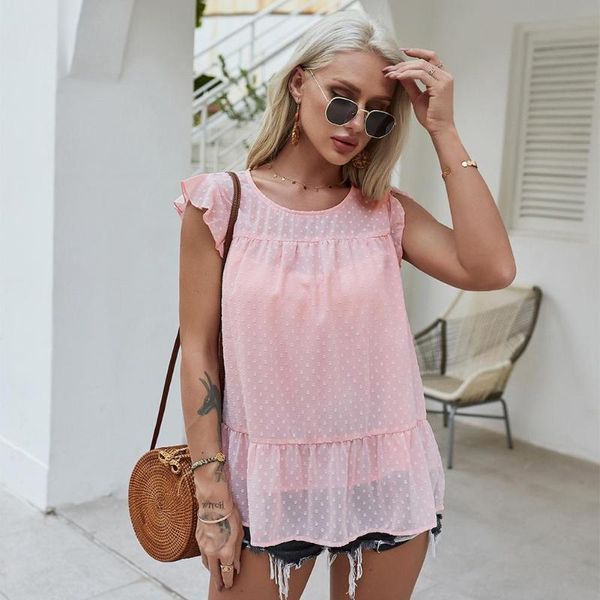 women's t-shirt greygem t shirt short flying sleeve cute summer clothing holiday style with flounce high elastic leisure female top, White
women's t-shirt greygem t shirt short flying sleeve cute summer clothing holiday style with flounce high elastic leisure female top, White
