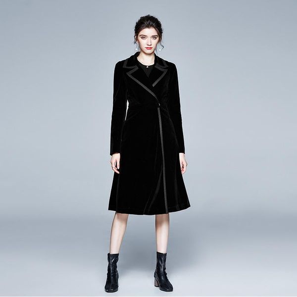 women's trench coats european and american fashion black coat women luxury winter velvet thick warm long outwear plaszcze damskie, Tan;black
women's trench coats european and american fashion black coat women luxury winter velvet thick warm long outwear plaszcze damskie, Tan;black