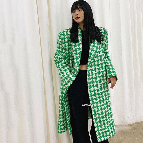 women's wool & blends korean woolen coat lady thicken women 2021 green/black houndstooth fall/winter loose plus size fashionable temper
women's wool & blends korean woolen coat lady thicken women 2021 green/black houndstooth fall/winter loose plus size fashionable temper