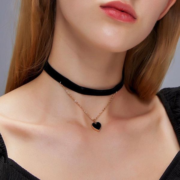 chokers neck jewelry beautiful simple flannel female net red double-layer love pendant chain clavicle necklace, Golden;silver
chokers neck jewelry beautiful simple flannel female net red double-layer love pendant chain clavicle necklace, Golden;silver