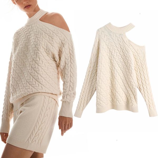 new off 2021 shoulder cable kint women fall fashion cut out long sleeve winter jersey woman designer sweater 5zco gtab, White;black
new off 2021 shoulder cable kint women fall fashion cut out long sleeve winter jersey woman designer sweater 5zco gtab, White;black