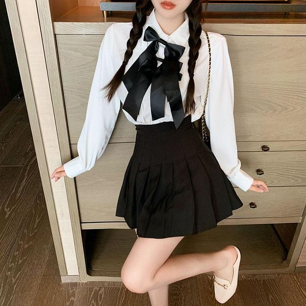 women's blouses & shirts 2021 autumn women oversized shirt ribbon bowknots cute blouse womens and plus size long chemise blusa, White
women's blouses & shirts 2021 autumn women oversized shirt ribbon bowknots cute blouse womens and plus size long chemise blusa, White