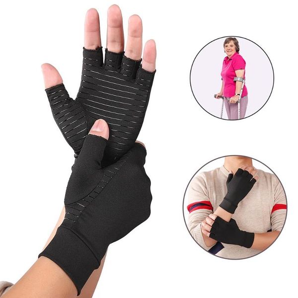 five fingers gloves indoor sports care rehabilitation training arthritis pressure striped wrist black luvas de treino, Blue;gray
five fingers gloves indoor sports care rehabilitation training arthritis pressure striped wrist black luvas de treino, Blue;gray