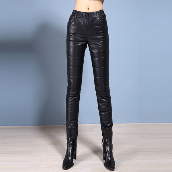 2021 genuine women's new winter warm high waist sheep leather down thickened black pencil pants jop9, Black;white
2021 genuine women's new winter warm high waist sheep leather down thickened black pencil pants jop9, Black;white