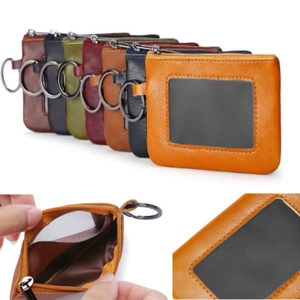 card holders zipper female student vintage key holder clip genuine leather small multi-function coin purse unisex, Brown;gray
card holders zipper female student vintage key holder clip genuine leather small multi-function coin purse unisex, Brown;gray