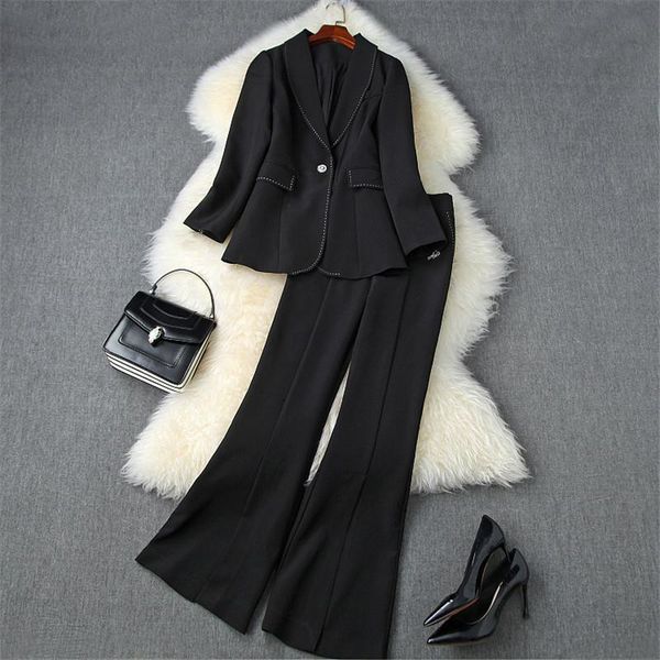 women's tracksuits designer runway set and pants women autumn ol outfits long sleeve beading tassel blazer suit 2piece sets, Gray
women's tracksuits designer runway set and pants women autumn ol outfits long sleeve beading tassel blazer suit 2piece sets, Gray