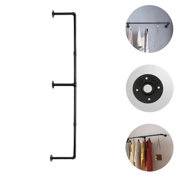 hooks & rails 1pc wal clothing laundry rack household metal clothes shelves for hanging
hooks & rails 1pc wal clothing laundry rack household metal clothes shelves for hanging