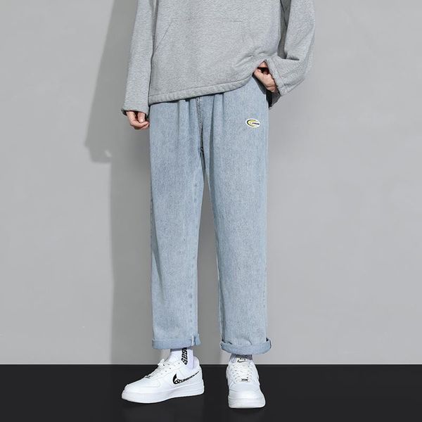 men's pants glacialwhale straight baggy jeans men 2021 plain denim korean style japanese streetwear blue wide leg for, Black
men's pants glacialwhale straight baggy jeans men 2021 plain denim korean style japanese streetwear blue wide leg for, Black