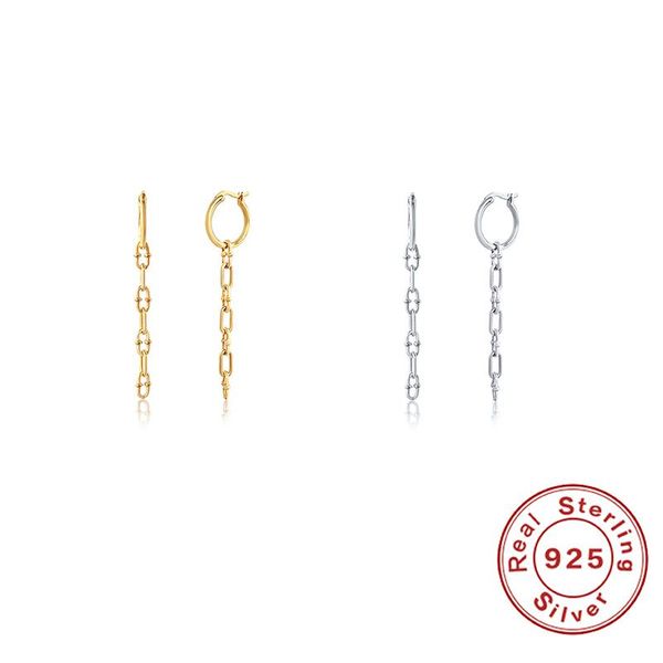 hoop & huggie canner 1 pair tassel chain huggies earring sterling 925 silver for women simple pendientes plata 925 fine jewelry, Golden;silver
hoop & huggie canner 1 pair tassel chain huggies earring sterling 925 silver for women simple pendientes plata 925 fine jewelry, Golden;silver
