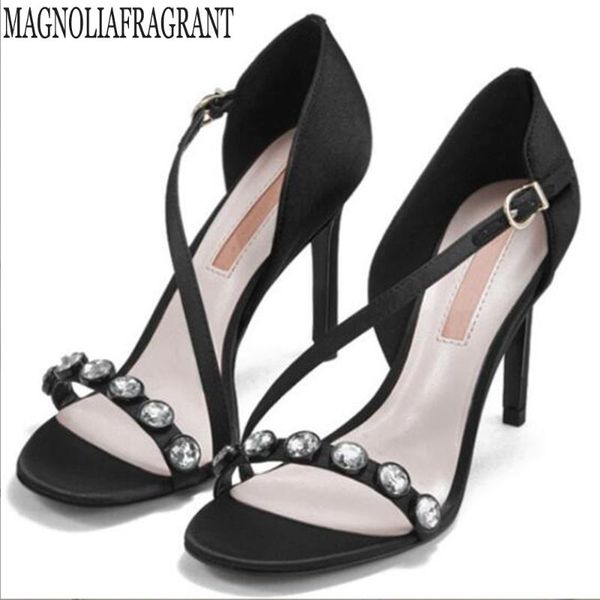 dress shoes spring hollow roman sandals thick with fashion gem oblique strappy ornaments high heels female summer hy421, Black
dress shoes spring hollow roman sandals thick with fashion gem oblique strappy ornaments high heels female summer hy421, Black