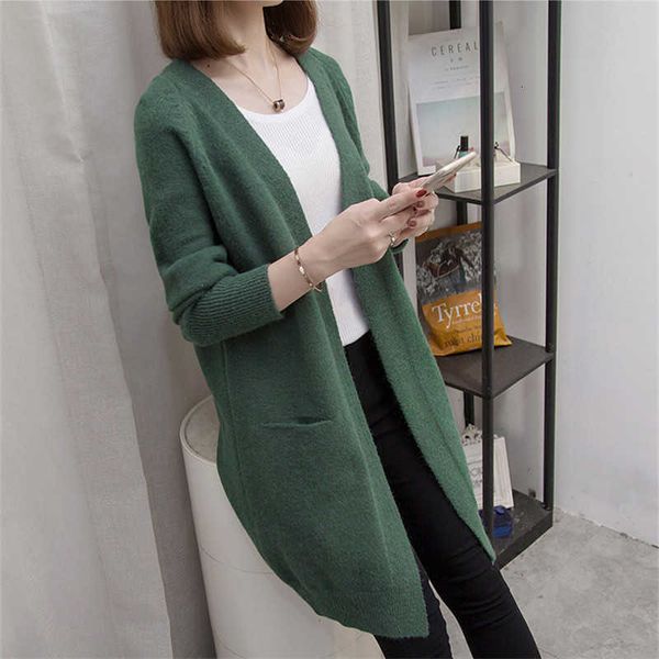 women's knits & tees fashion spring women knitted sweater cardigan korean casual v-neck long pocket knitwear loose cm0t, White
women's knits & tees fashion spring women knitted sweater cardigan korean casual v-neck long pocket knitwear loose cm0t, White