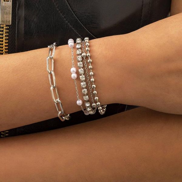 charm bracelets 2021 fashion layered women bangles gold filled beads pearl tennis chain crossing link jewelry wholesale, Golden;silver
charm bracelets 2021 fashion layered women bangles gold filled beads pearl tennis chain crossing link jewelry wholesale, Golden;silver