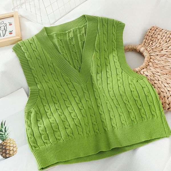 gagarich autumn winter women vests v-neck sleeveless knit ladies korean style sweater solid students short outwear vest, Black;green
gagarich autumn winter women vests v-neck sleeveless knit ladies korean style sweater solid students short outwear vest, Black;green