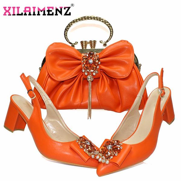 dress shoes comming special design italian women shoeos matching bag set in orange color office lady and for working, Black
dress shoes comming special design italian women shoeos matching bag set in orange color office lady and for working, Black