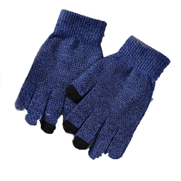 five fingers gloves winter women men knitted touch screen mitten thicken warm wool cashmere solid business autumn, Blue;gray
five fingers gloves winter women men knitted touch screen mitten thicken warm wool cashmere solid business autumn, Blue;gray