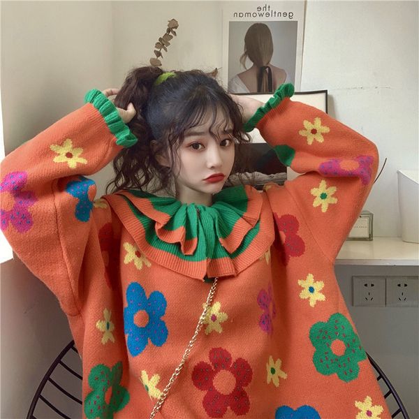 2021 new designer doll collar patckwork lolita sweaters winter short es long sleeves flowers knitted women pullovers jumpers girls zzof, Black;gray
2021 new designer doll collar patckwork lolita sweaters winter short es long sleeves flowers knitted women pullovers jumpers girls zzof, Black;gray