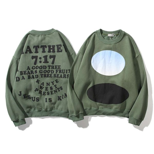 kanye album peripheral limited men's and women's pullover sweater green foam letter stereo printing, Black
kanye album peripheral limited men's and women's pullover sweater green foam letter stereo printing, Black