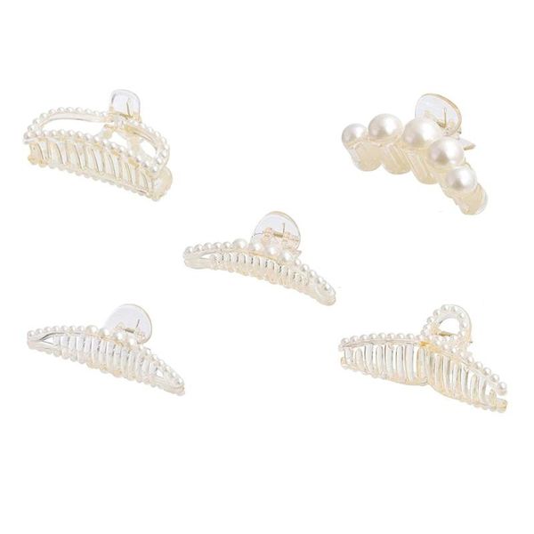 hair clips & barrettes 5 pcs nonslip large claw clip for women and girls thin strong hold pearl crab ladies fashion accessories, Golden;silver
hair clips & barrettes 5 pcs nonslip large claw clip for women and girls thin strong hold pearl crab ladies fashion accessories, Golden;silver