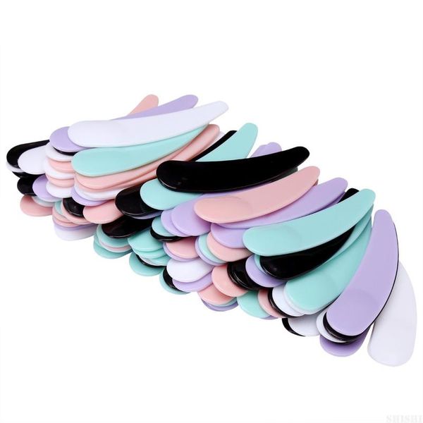 eyebrow tools & stencils 100pcs mini cosmetic spatula disposable curved scoop makeup mask cream spoon eye stick make up face beauty tool kit 
eyebrow tools & stencils 100pcs mini cosmetic spatula disposable curved scoop makeup mask cream spoon eye stick make up face beauty tool kit