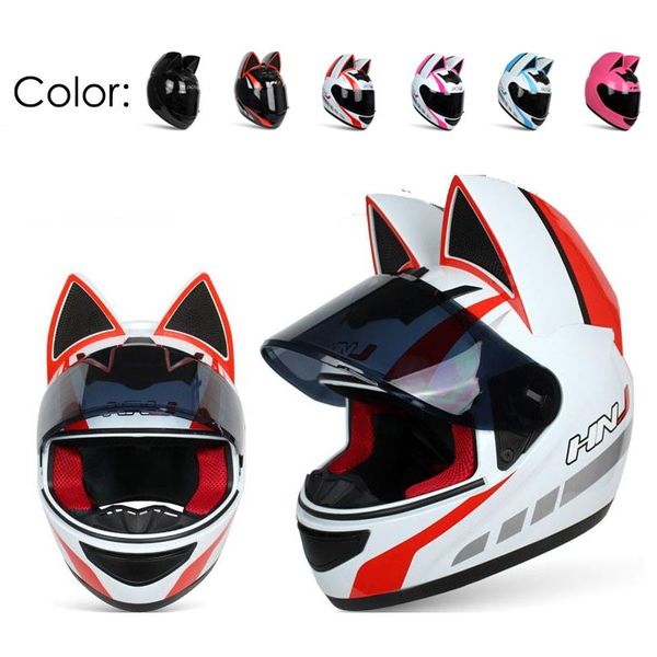 motorcycle helmets original helmet personality individual colorful cat ears full face four seasons women men safety motocross
motorcycle helmets original helmet personality individual colorful cat ears full face four seasons women men safety motocross