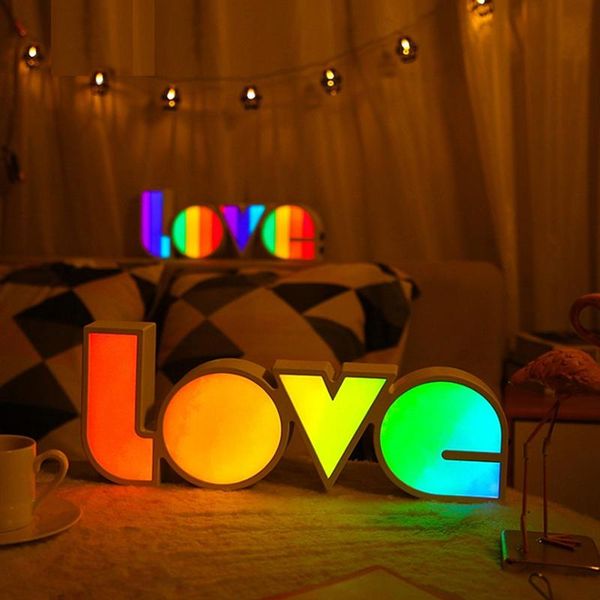 party decoration led letter lights nightlight light up love sign box creative rainbow color lamp for wedding
party decoration led letter lights nightlight light up love sign box creative rainbow color lamp for wedding
