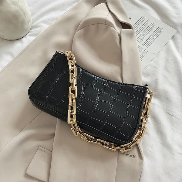 fashion crocodile pattern baguette bags pu leather shoulder bags for women 2020 crude chain design luxury hand bag female travel
fashion crocodile pattern baguette bags pu leather shoulder bags for women 2020 crude chain design luxury hand bag female travel