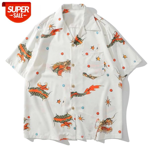 Dragon Print Hip Hop Shirt Men Streetwear Harajuku Short Sleeve 2021 Summer Hawaiian Beach Casual Tops Cotton Shirt #Ks5y, White;black
Dragon Print Hip Hop Shirt Men Streetwear Harajuku Short Sleeve 2021 Summer Hawaiian Beach Casual Tops Cotton Shirt #Ks5y, White;black
