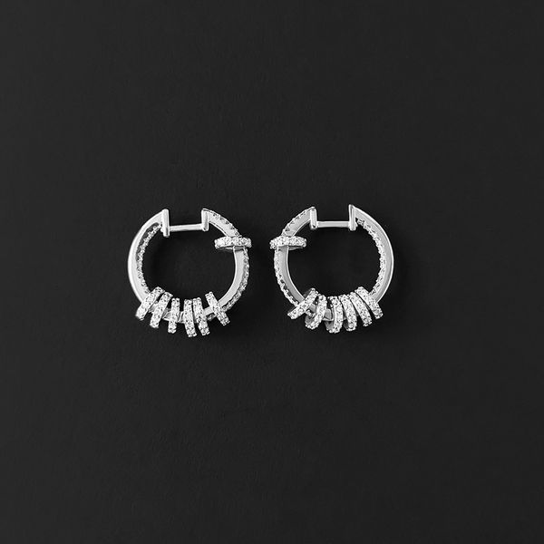 s925 sterling silver many circle hoop sliding women's earrings personality fashion luxury jewelry monaco earring gift for girlfriend, Golden;silver
s925 sterling silver many circle hoop sliding women's earrings personality fashion luxury jewelry monaco earring gift for girlfriend, Golden;silver