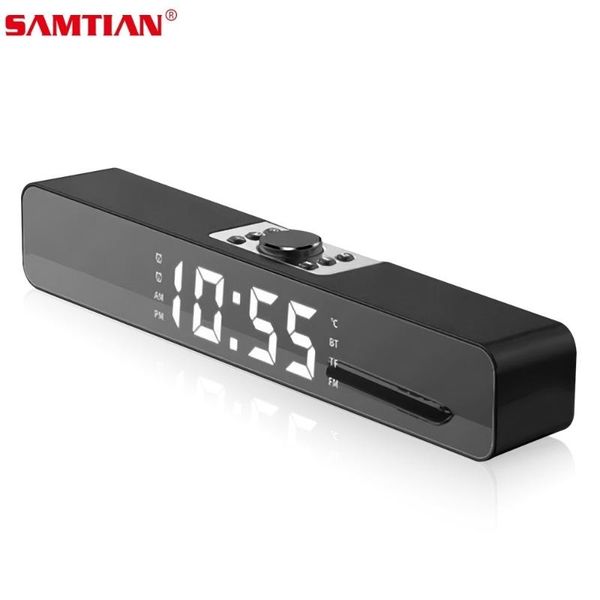 samtian computer bluetooth speaker with led display alarm clock sound bar home theater surround for pc computer deskspeakers
samtian computer bluetooth speaker with led display alarm clock sound bar home theater surround for pc computer deskspeakers