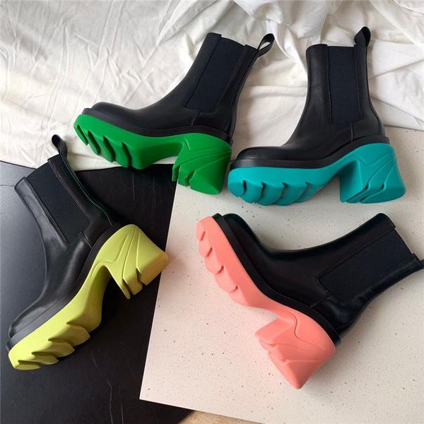 boots 2021 early autumn thick soled high-heeled makaron color elastic belt high women's, Black
boots 2021 early autumn thick soled high-heeled makaron color elastic belt high women's, Black