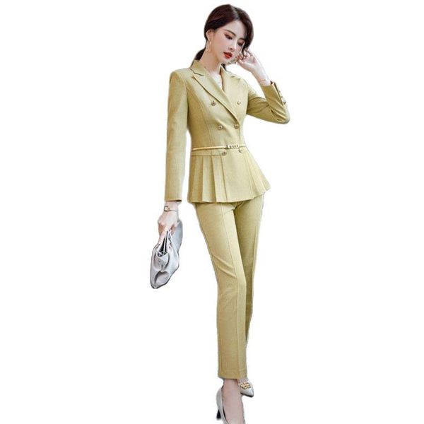women's two piece pants autumn winter women small suit 2 set blazer lady korean version slim casual jacket fashion suitr1484, White
women's two piece pants autumn winter women small suit 2 set blazer lady korean version slim casual jacket fashion suitr1484, White