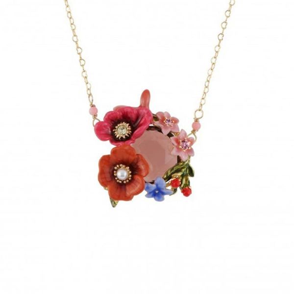 pendant necklaces winter garden series enamel glaze two-color flower crystal necklace clavicle chain female european and american sweet styl, Silver
pendant necklaces winter garden series enamel glaze two-color flower crystal necklace clavicle chain female european and american sweet styl, Silver