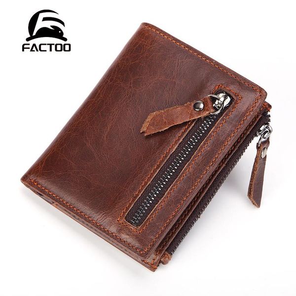 factoo men's cowhide wallet original cowhide vintage genuine leather wallet zipper buttons purse card holder, Red;black
factoo men's cowhide wallet original cowhide vintage genuine leather wallet zipper buttons purse card holder, Red;black