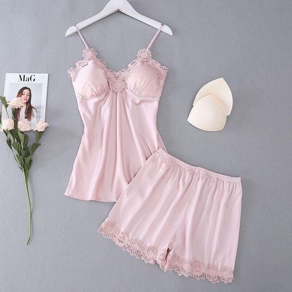 women pajamas sets solid color lace sleeveless v-neck and shorts 2 pcs fashion sleepwear nightwear, Black;red
women pajamas sets solid color lace sleeveless v-neck and shorts 2 pcs fashion sleepwear nightwear, Black;red