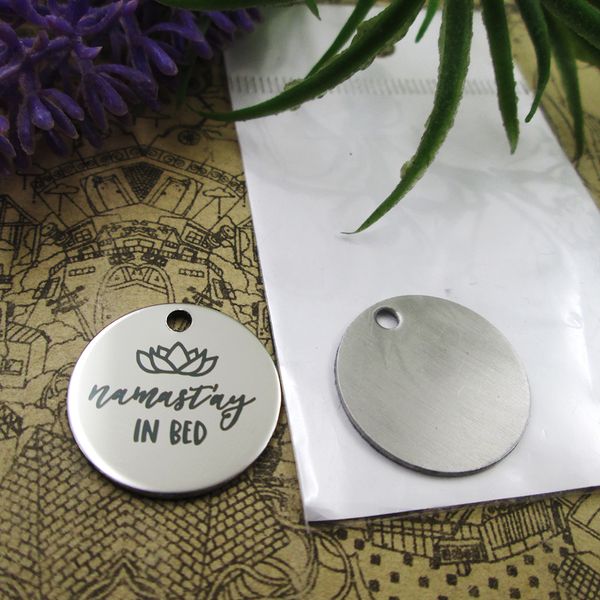 40pcs--stainless steel charms"namastay in bed" more style choosing diy pendants fo necklace, Bronze;silver 
40pcs--stainless steel charms"namastay in bed" more style choosing diy pendants fo necklace, Bronze;silver