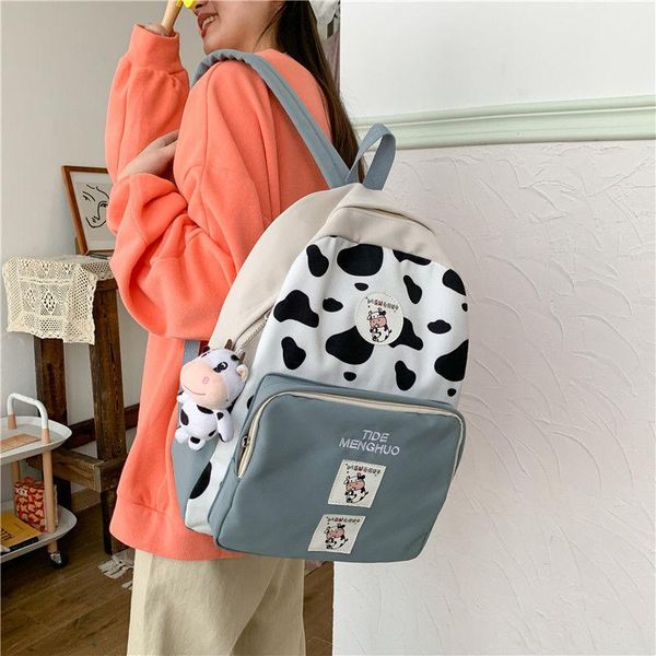 backpack cartoon cow print preppy style cute schoolbag girl color contrast travel mochila kawaii student
backpack cartoon cow print preppy style cute schoolbag girl color contrast travel mochila kawaii student